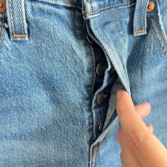 Levi's 501 S Jeans Women's 27 Skinny Leg High Rise Distressed Medium Wash - Picture 3 of 10